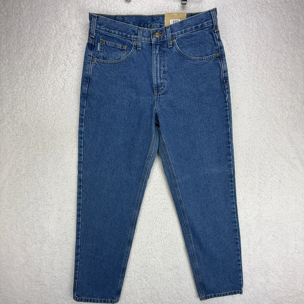 Carhartt B17 DST Relaxed Fit Tapered Leg Jeans Mens 33x32 Dark Stone Blue NWT